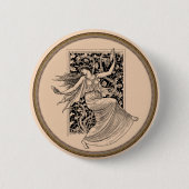  damesdanserende Button (Voorkant)