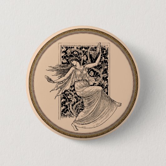  damesdanserende Button (Voorkant)