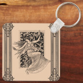 damesdanserende Sleutelhanger (Achterkant)