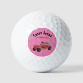 damesgolfbalmonogram golfballen (Voorkant)