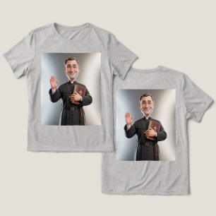 Damesgrijze Priester Tri-Blend Shirt
