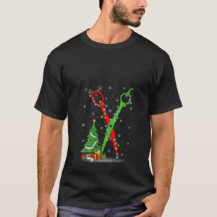 Dameskapsel Schaar Kerstboom Lichtjes Haar S T-shirt