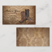 dameskring western land cowboy visitekaartje (Voorkant / Achterkant)