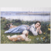  dameskwitboek voor het Franse platteland Tissuepapier (Voorkant)