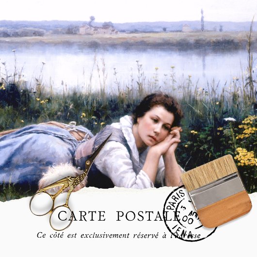  dameskwitboek voor het Franse platteland Tissuepapier