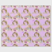 damesmattenpapier cadeaupapier (Vlak)