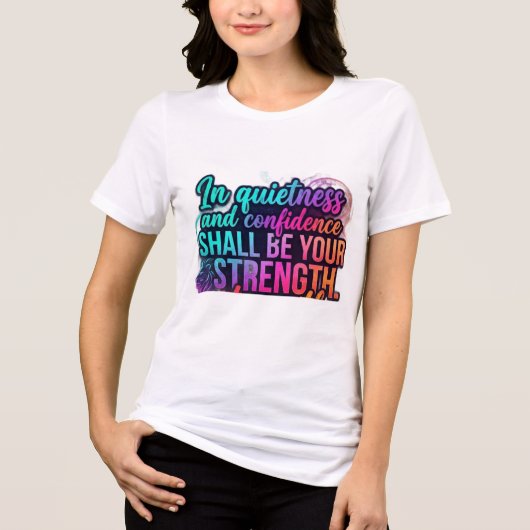 Damesmode Tri-Blend Shirt (Voorkant)