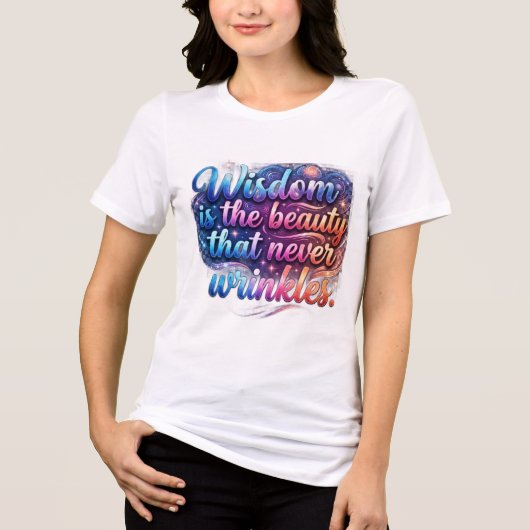 Damesmode Tri-Blend Shirt (Voorkant)