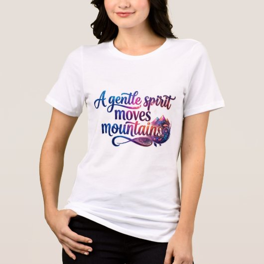 Damesmode Tri-Blend Shirt (Voorkant)