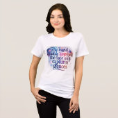 Damesmode Tri-Blend Shirt (Voorkant volledig)