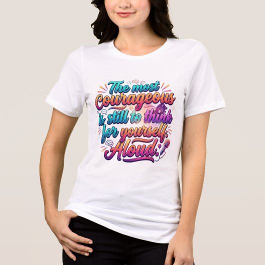 Damesmode Tri-Blend Shirt (Voorkant)