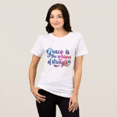 Damesmode Tri-Blend Shirt (Voorkant volledig)