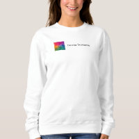 Damesnaam sweatshirts Uw bedrijfslogo hier