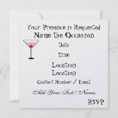 Damesnacht - SRF Kaart (Achterkant)