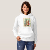 Damespullover met capuchon hoodie (Voorkant volledig)