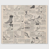  damesschoenencatalogus - Mode uit de jaren 1900 Cadeaupapier (Vlak)