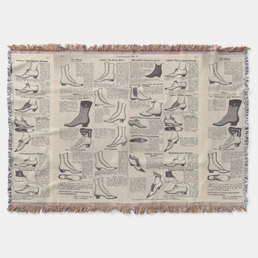  damesschoenencatalogus - Mode uit de jaren 1900 Deken (Voorkant)