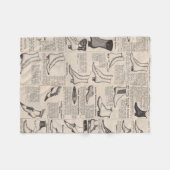 damesschoenencatalogus - Mode uit de jaren 1900 Fleece Deken (Voorkant (Horizontaal))