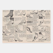 damesschoenencatalogus - Mode uit de jaren 1900 Inpakpapier Vel (Voorkant 2)