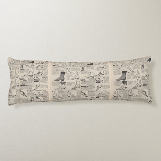  damesschoenencatalogus - Mode uit de jaren 1900 Lichaamskussen (Achterkant)