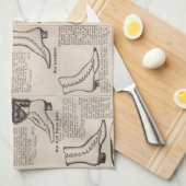 damesschoenencatalogus - Mode uit de jaren 1900 Theedoek (Quarter Fold)