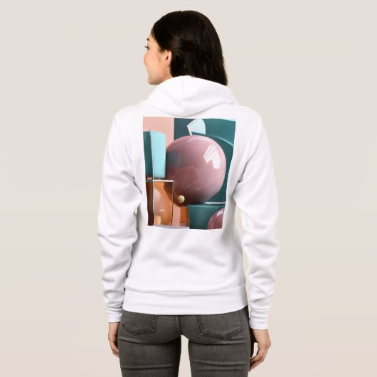 damessweatshirts hoodie (Achterkant volledig)