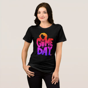 Damesvoetbal Wedstrijddag Tri-Blend Shirt