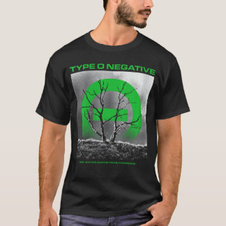 Damesype O Negatief Rood Water Groen VNeck vriend T-shirt