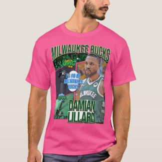 Damian Lillard Basketball Art Bucks 1 T-shirt