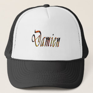 Damien Name Logo, Trucker Pet