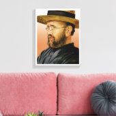Damien van Molokai Canvas Afdruk (Insitu (Woonkamer))