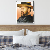 Damien van Molokai Canvas Afdruk (Insitu (Slaapkamer))