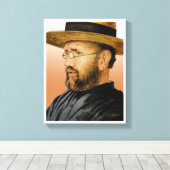Damien van Molokai Canvas Afdruk (Insitu (Houten vloer))
