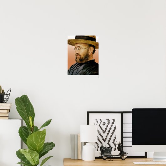 Damien van Molokai Poster (Thuiskantoor)