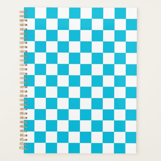 Damier bleu aqua classique (Devant)