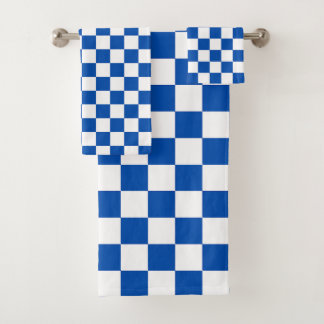 Damier bleu cobalt classique