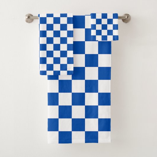 Damier bleu cobalt classique (En situation)