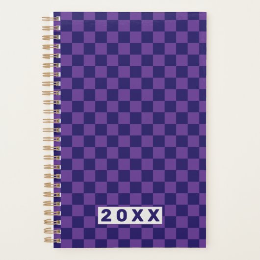 Damier bleu violet (Devant)