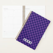 Damier bleu violet (Devant avec enveloppe)