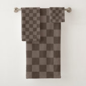 Damier brun foncé élégant (En situation)