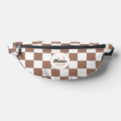 Damier cases marron moka blanc rétro Monogramme (Poser)