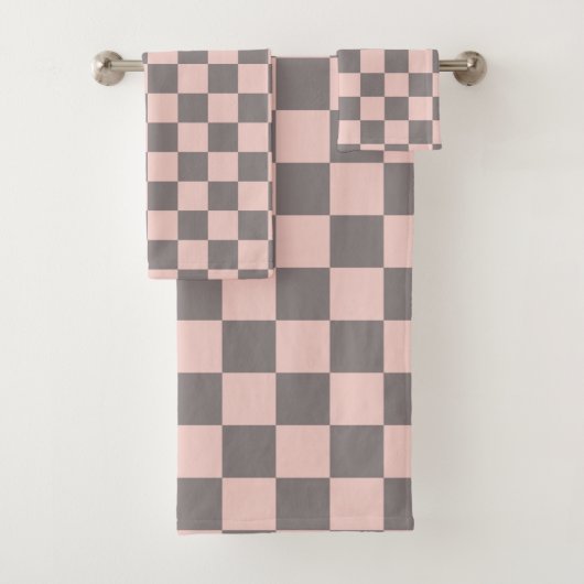 Damier gris et rose (En situation)