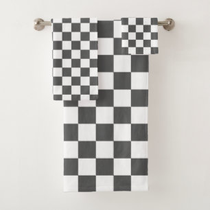 Damier gris foncé classique