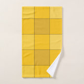 Damier jaune moutarde (Serviette à main)