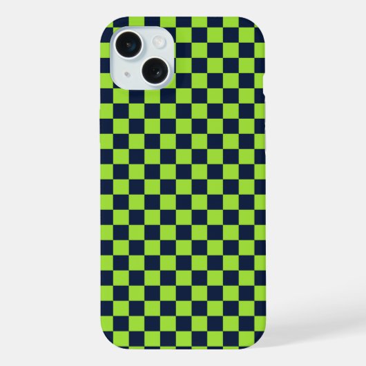 Damier lime et marine (Verso)