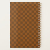 Damier marron rétro (Dos)