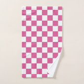 Damier Rose et Blanc (Serviette à main)