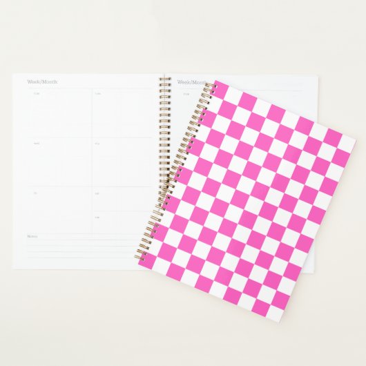 Damier rose visuel classique (Devant avec enveloppe)