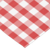 Damier rouge de la nappe "60x84" (Angle)