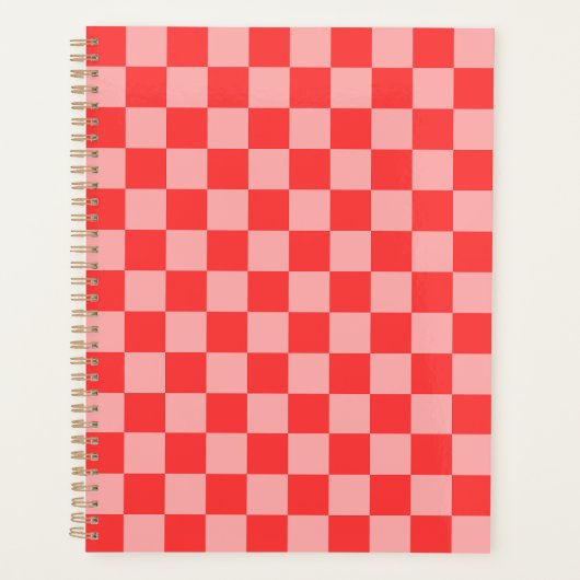 Damier Rouge et Rose Attrayant (Devant)